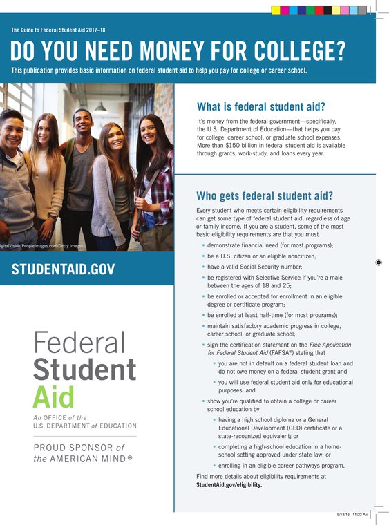 Do You Need Money for College cover