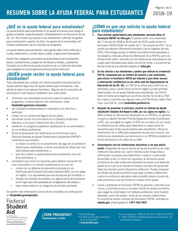 Resumen ayuda federal cover
